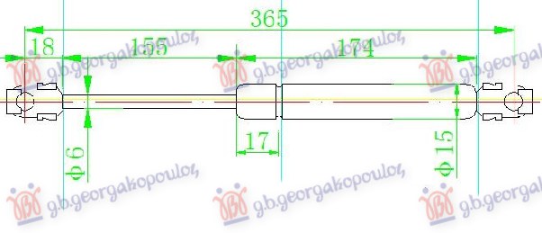 Amortizer haube (365L-320N)