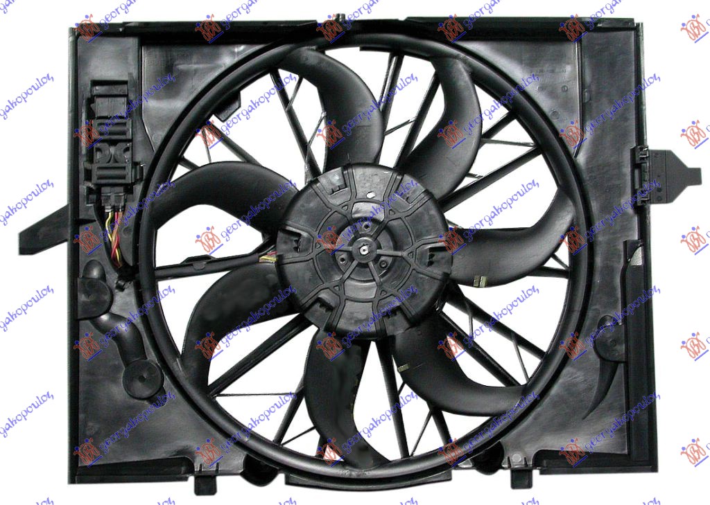 Ventilator hladnjaka komplet (BENZIN) (+AC)