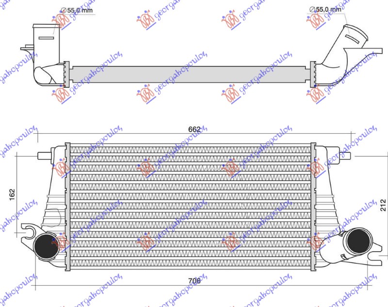 Hladnjak interkulera 1.6 sx jcw benzin (510x261)