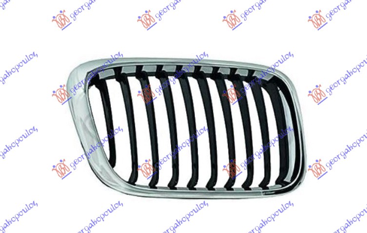 PVC maska hrom/crna D