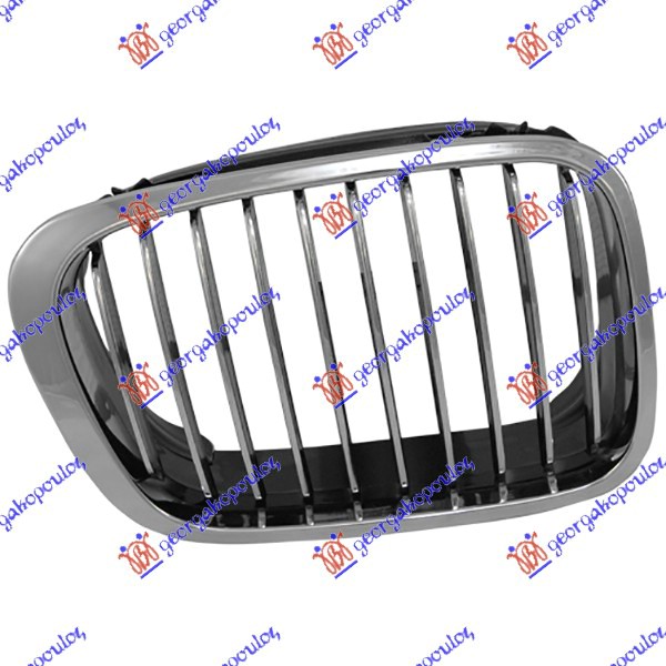 PVC maska hrom/hrom/crna D