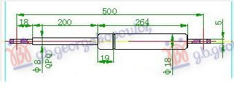 Amortizer gepek vrata (500L-480N)