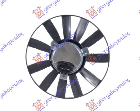 Ventilator hladnjaka komplet (2.8 BENZIN) (+AC)