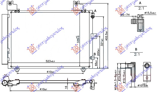 Hladnjak klime 1.3 benzin (496x351) sa filterom