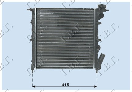 Hladnjak motora 1.1CC (-AC) (35x35)