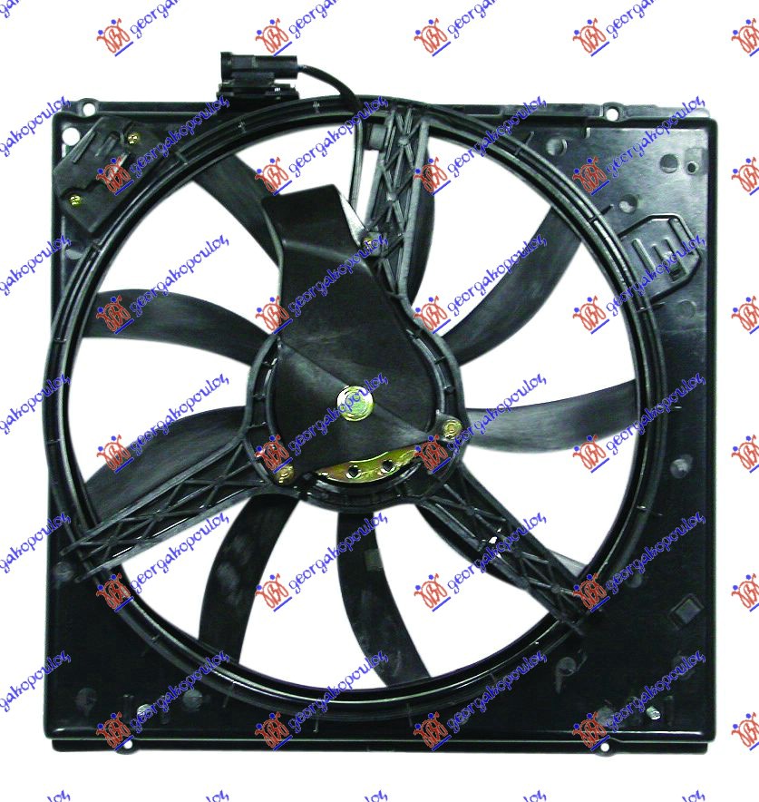 Ventilator hladnjaka komplet (BENZIN) (+AC)