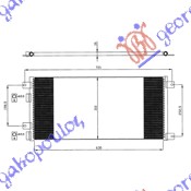 Hladnjak klime 2.8 d-tdi (640x310x16) 2003-