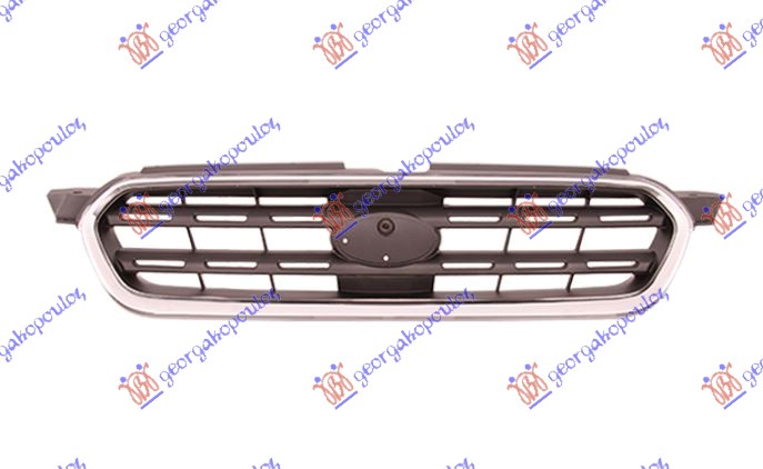 PVC maska hrom/crna -2007 (OUTBACK)