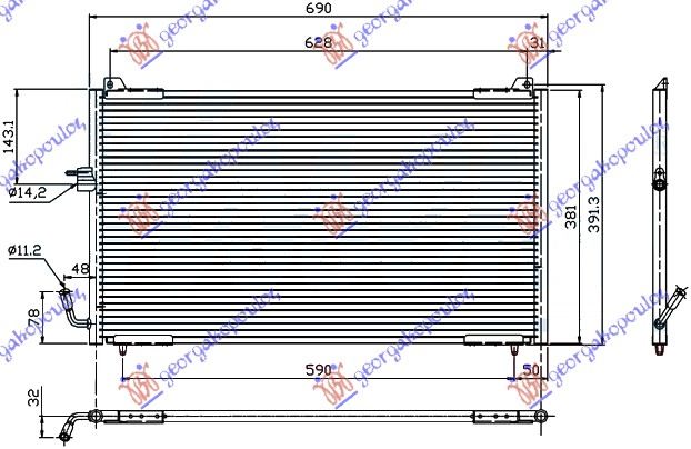 Hladnjak klime benzin/dizel (650x380) 99-