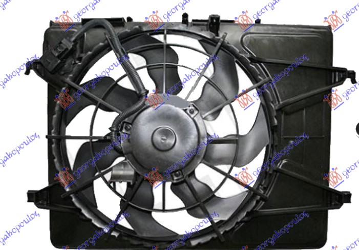 Ventilator komplet (1.4/1.6 BENZIN) (420mm) (3 PIN)