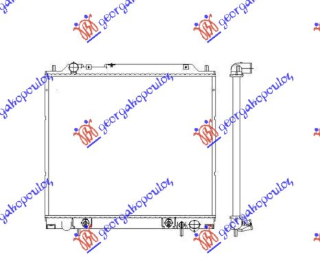 Hladnjak motora 2.4 benzin / 2.5 t.d. (50x59.5x27)