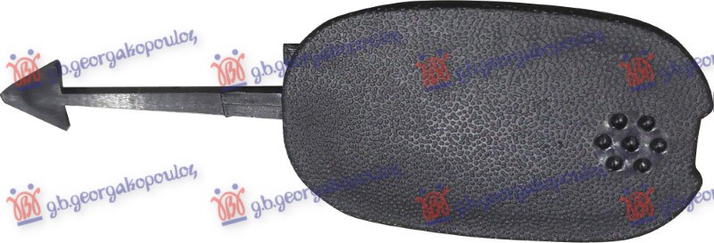 Poklopac kuke zadnjeg branika crni -07 D