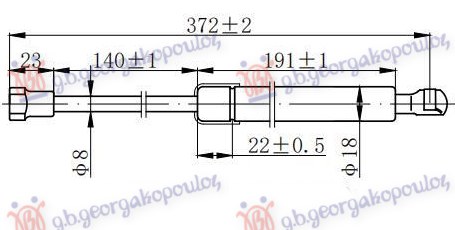 Amortizer gepek vrata (375L-495N)