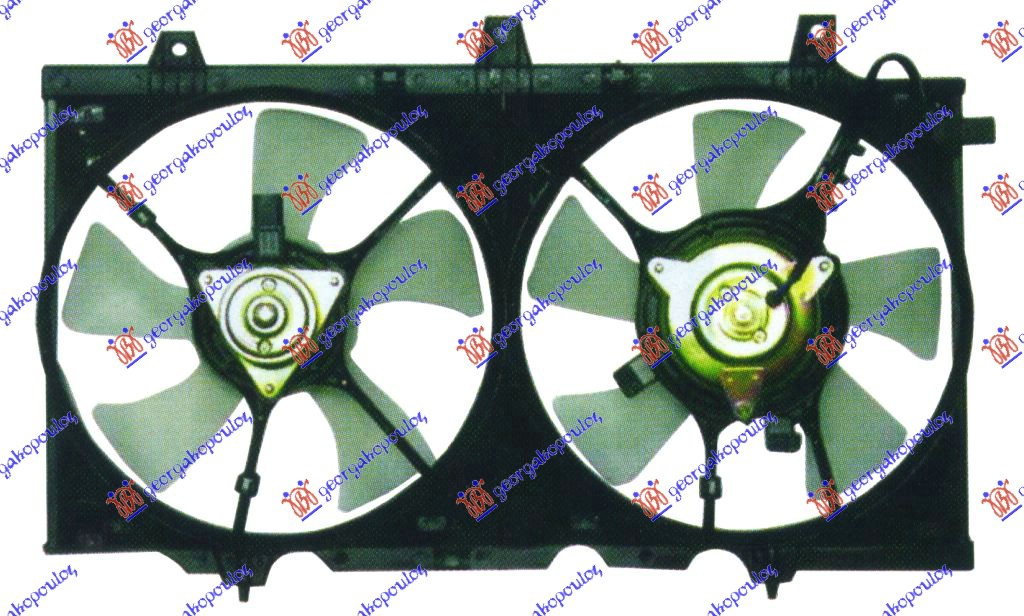 Ventilator hladnjaka komplet (BENZIN)