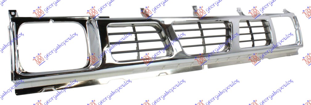 PVC maska hrom
