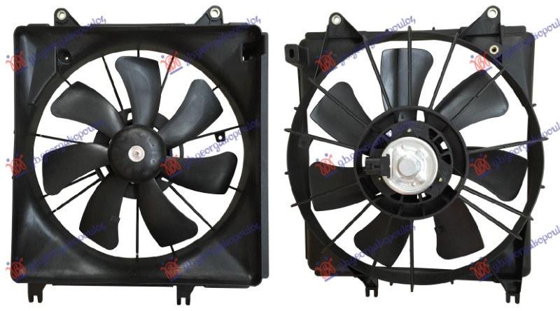 Ventilator komplet 1.0/1.2 benzin