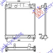 Hladnjak motora 1.0/1.3 benzin (37x40)