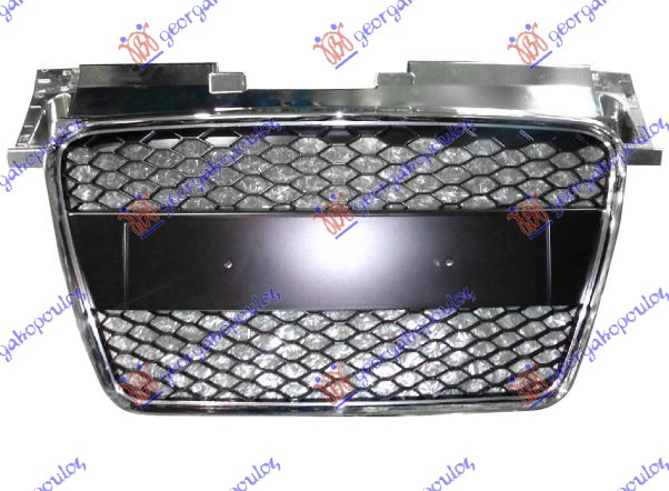 PVC maska hrom/crna (RS LOOK)