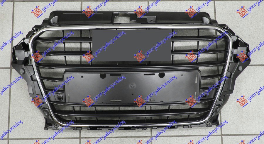 PVC maska siva (HROM OKVIR) (DRZAC TABLICE) (2 PDC SENZORA)
