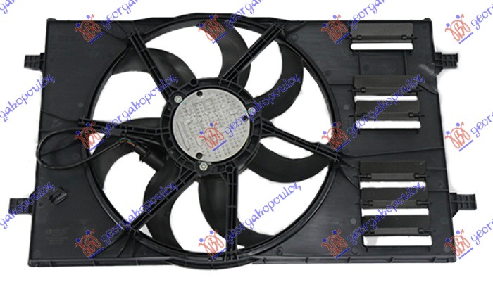 Ventilator komplet (412mm) (400w) (4 PIN)