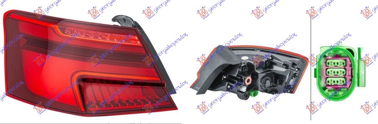 Stop lampa spoljašnja LED dynamic (HELLA) L