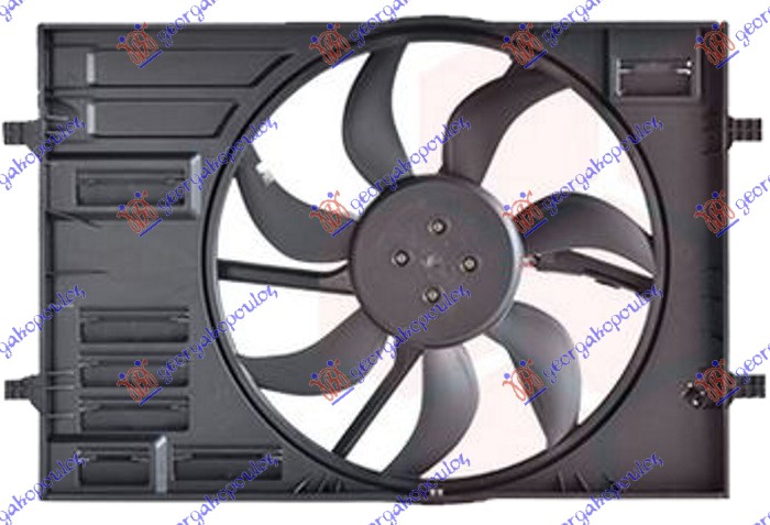 Ventilator komplet (BENZIN/DIZEL) (445mm) (4 PIN)
