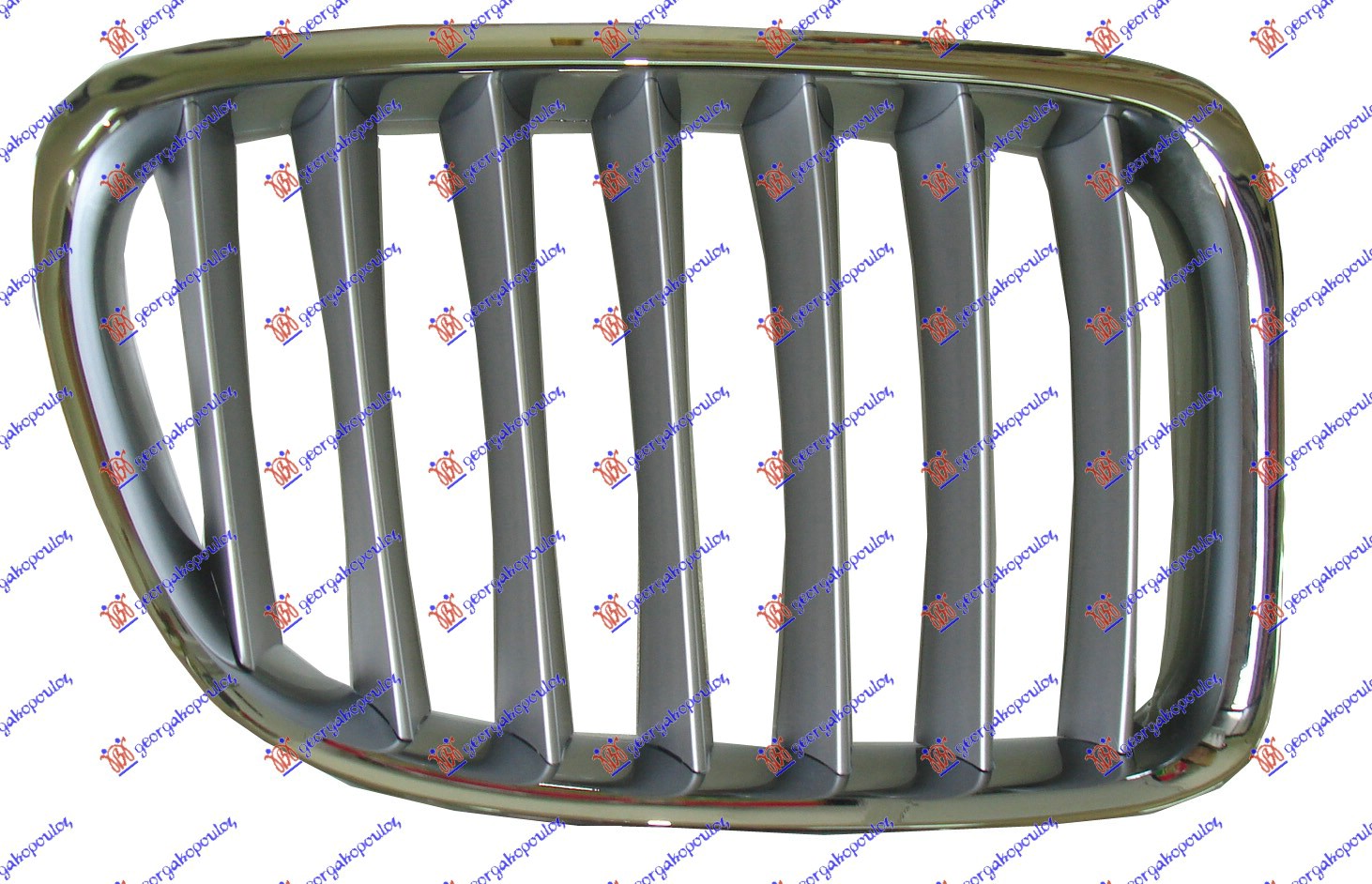 PVC maska hrom/srebrna D