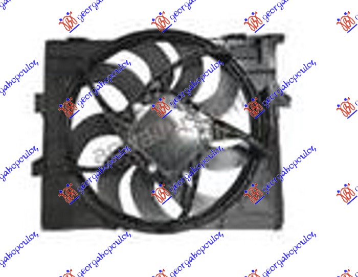 Ventilator komplet (1.5/2.0/3.0 DIZEL) (490mm) (600W) (3 PIN)