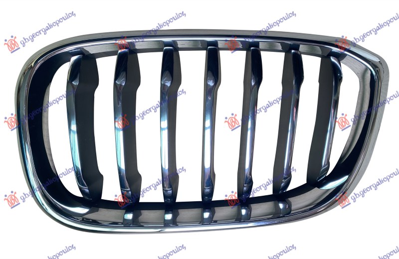 PVC maska hrom/hrom/hrom (LUXURY LINE) L