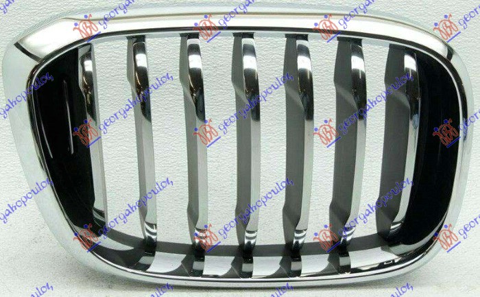 PVC maska hrom/hrom/crna (LUXURY LINE) D