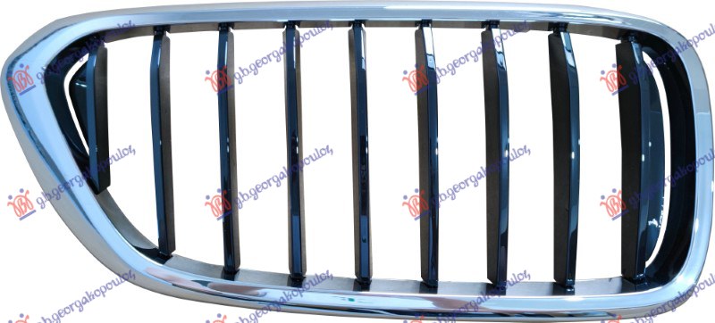 PVC maska hrom/crna D