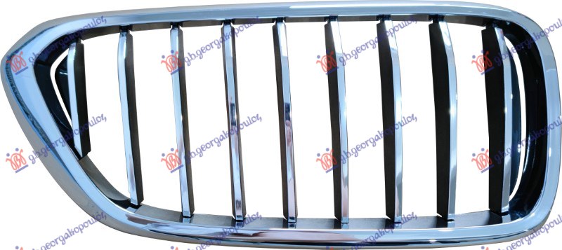 PVC maska hrom/hrom/crna D