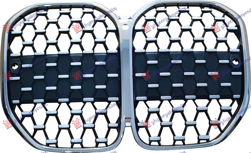 PVC maska dijamant crna/srebrna/hrom (2 SENZORA) (KAMERA)
