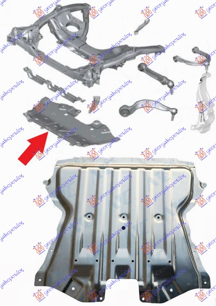Zaštita motora prednja (ALUMINIJUM)