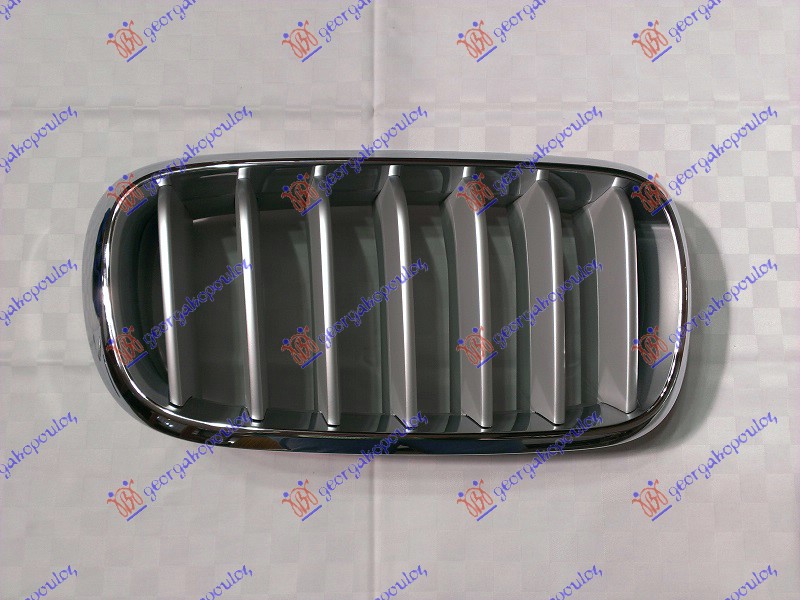 PVC maska hrom/titanijum D