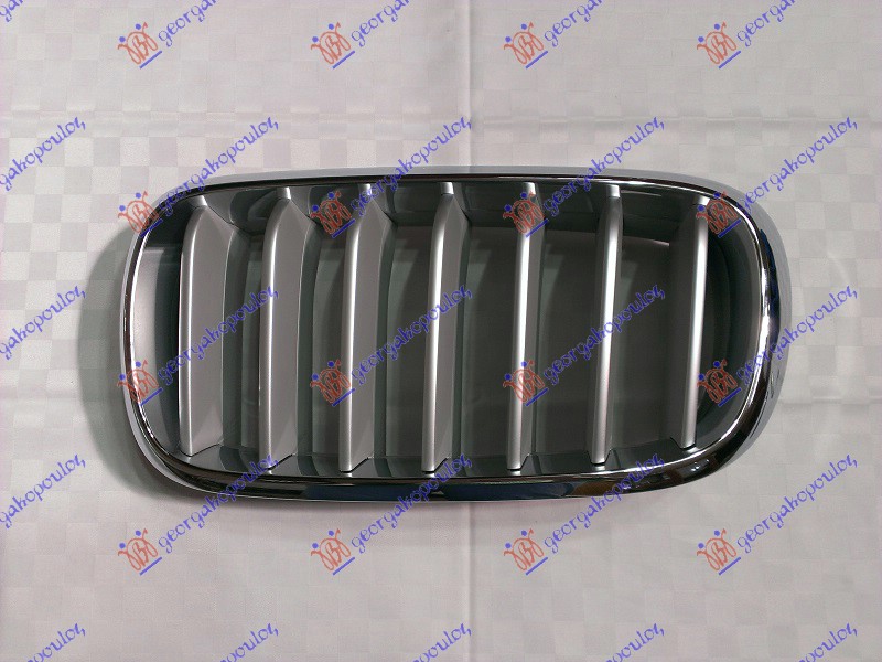 PVC maska hrom/titanijum L