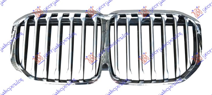 PVC maska hrom