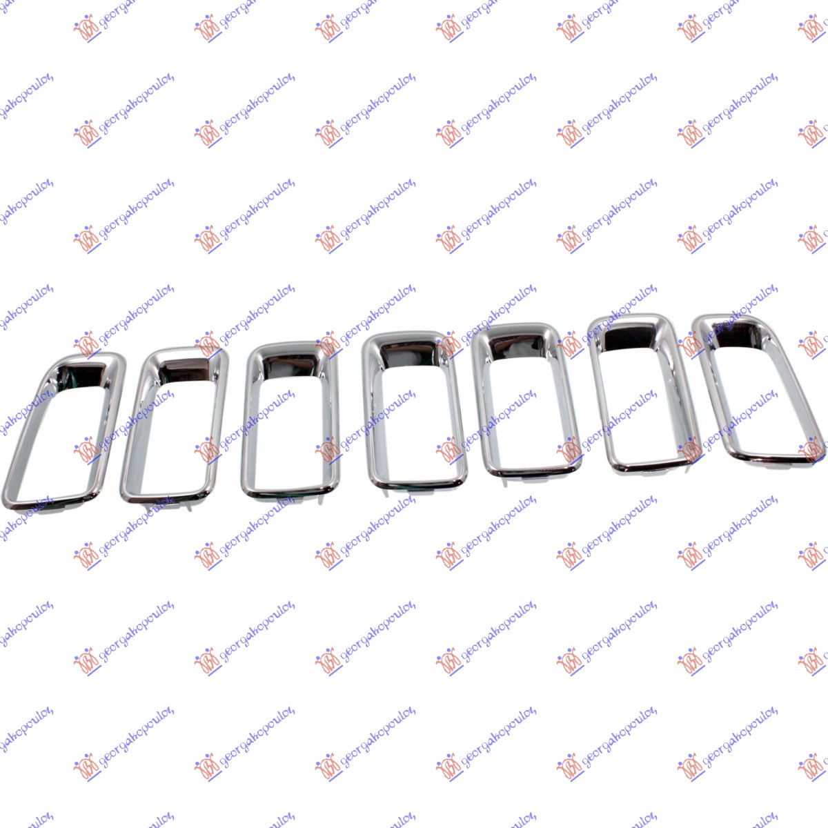 Lajsna PVC maske hrom (7 KOM)