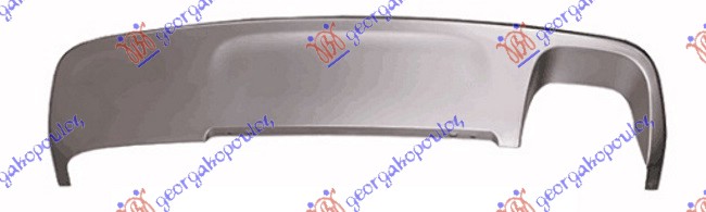 Spojler zadnjeg branika srebrni (1 OTVOR ZA 2 CEVI AUSPUHA) (LIMITED)