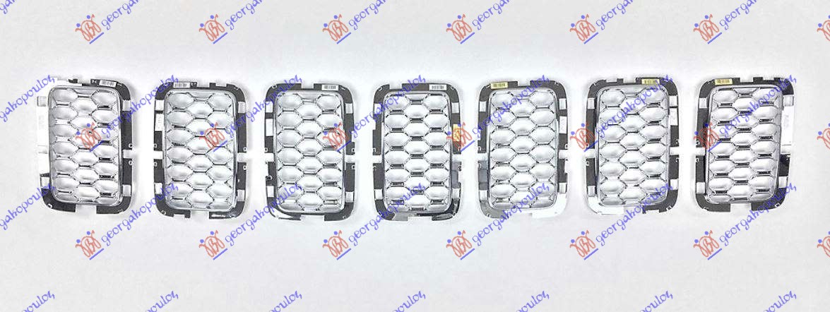 PVC maska hrom sace (SET 7 KOM)