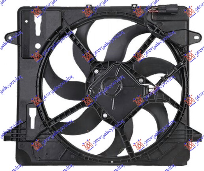 Ventilator komplet (3.6 V6 BENZIN) (485mm) (3 PIN)