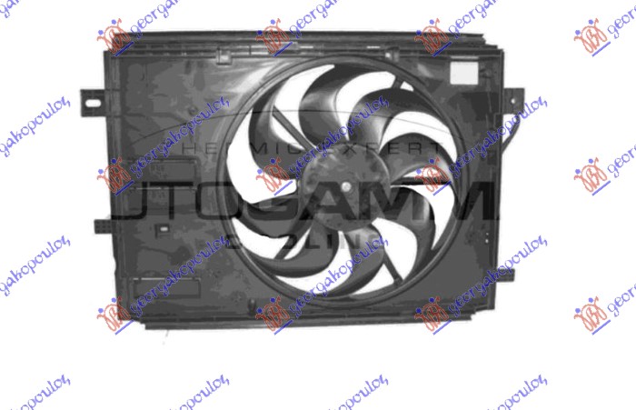 Ventilator komplet (1.2 BENZIN - 1.5/1.6 DIZEL) (428mm) (250W) (2 PIN)