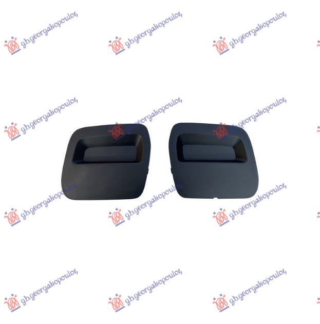 Poklopac kuke prednjeg branika crni (SET 2 KOMADA)