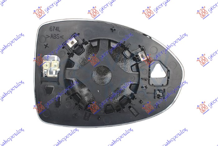 Staklo retrovizora sa grejačem (KONVEKSNO) L