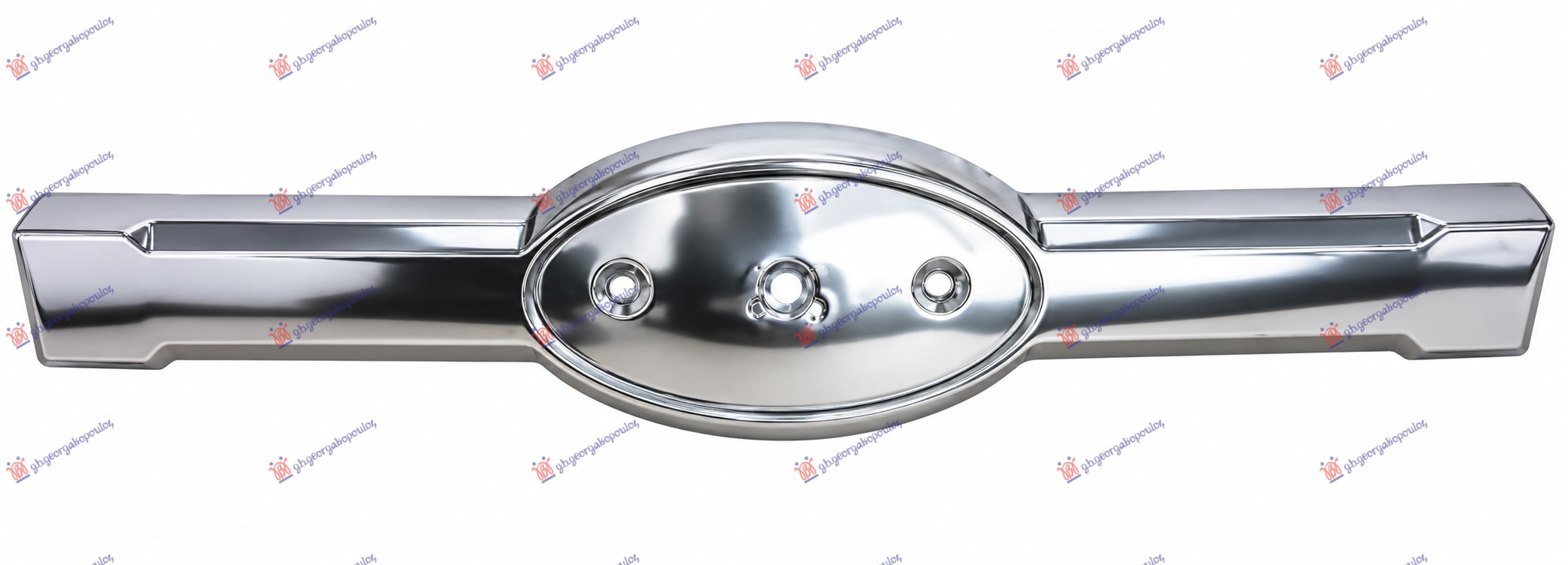 Lajsna PVC maske centralna hrom