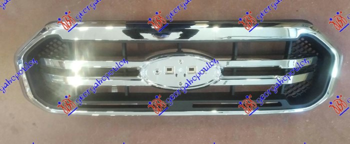 PVC maska hrom/crna