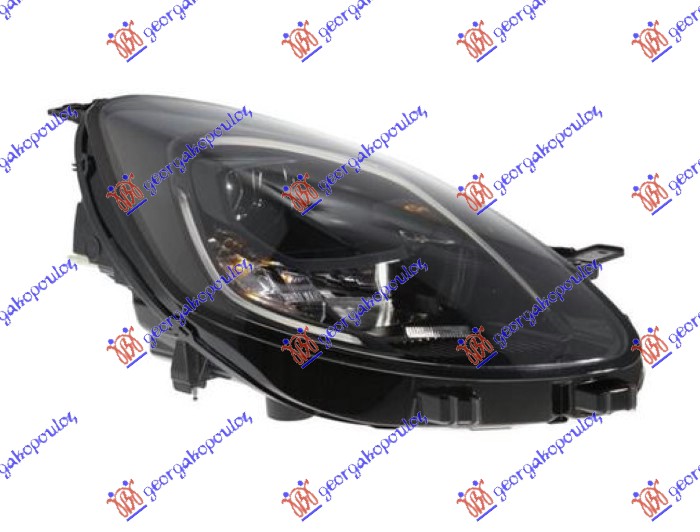 Far LED (LED/PY21W) crni 21- (VALEO) D