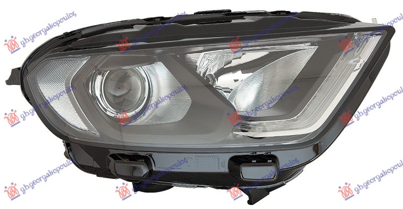 Far električni crni (H18/H1) LED (SA MOTOROM) (DEPO) D