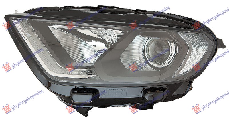 Far električni crni (H18/H1) LED (SA MOTOROM) (DEPO) L