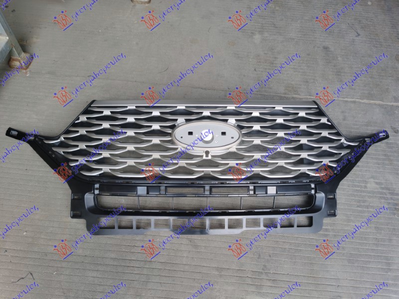 PVC maska crna/srebrna